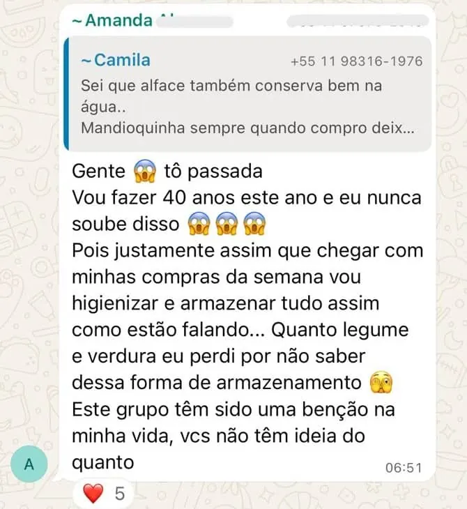 Depoimento de aluna 7